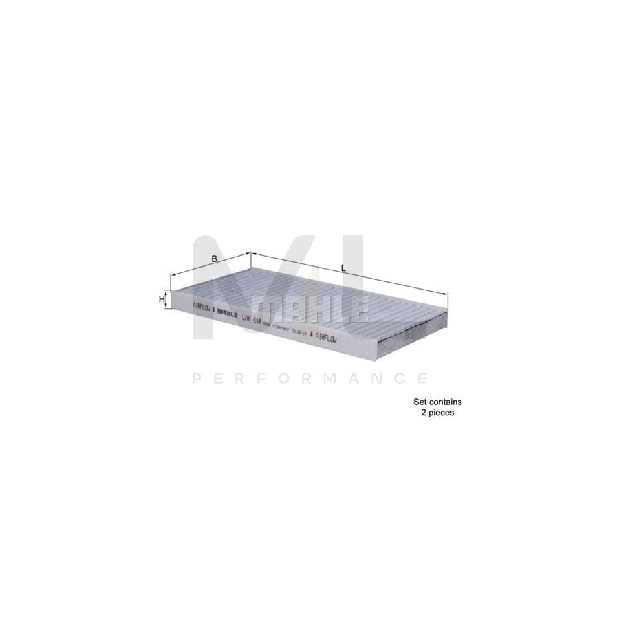 MAHLE ORIGINAL LX 630 Air Filter Filter Insert | Performance Parts DirectCar Parts