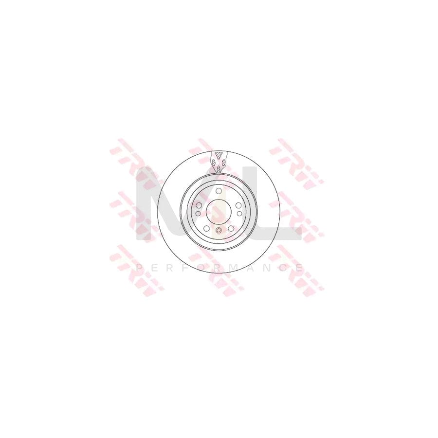 TRW DF6833S Brake Disc Vented, Painted | Performance Parts Direct Car Parts