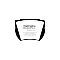 EBC PD11KF413 Austin Healey 3000 Greenstuff Front Brake Pad & GD Disc Kit