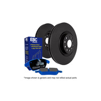 EBC PD04KR145 BMW Alpina E85 E86 Bluestuff Rear Brake Pad & Plain Disc Kit - ATE Caliper