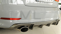 Rieger 00099369 Audi 8V Rear Diffuser for Sport Tailpipe Left & Right (A3 & S3) - Carbon-Look