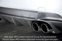 Rieger 00053460 BMW 3 Series E92 E93 Rear Diffuser for Original Tailpipe Left & RIght -  Matte Black