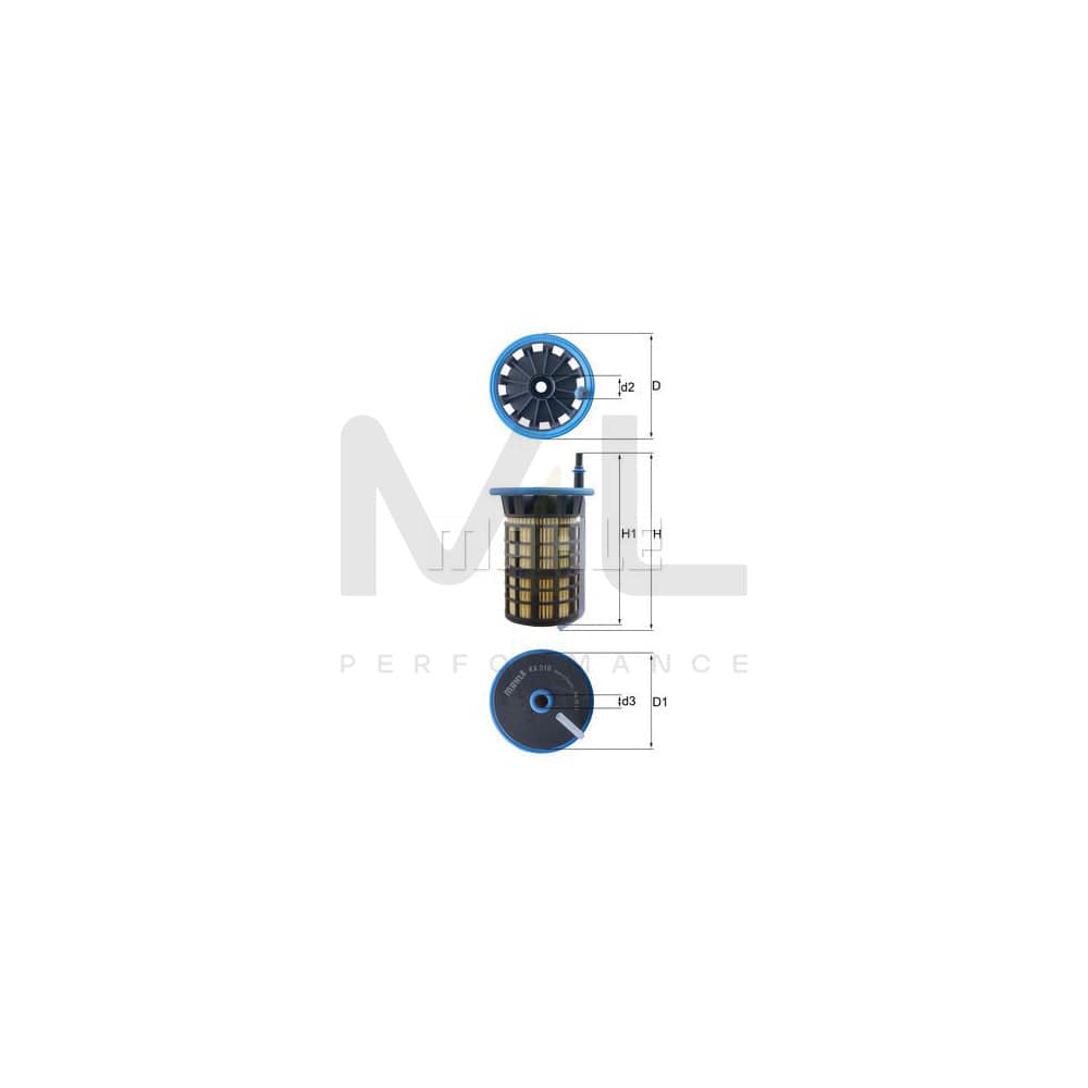 MAHLE ORIGINAL KX 515 Fuel filter Filter Insert | Performance Parts DirectCar Parts