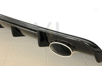 Rieger 00088143 Audi 8V Rear Diffuser for Sport Tailpipe Left & Right (A3 & S3) - Glossy Black