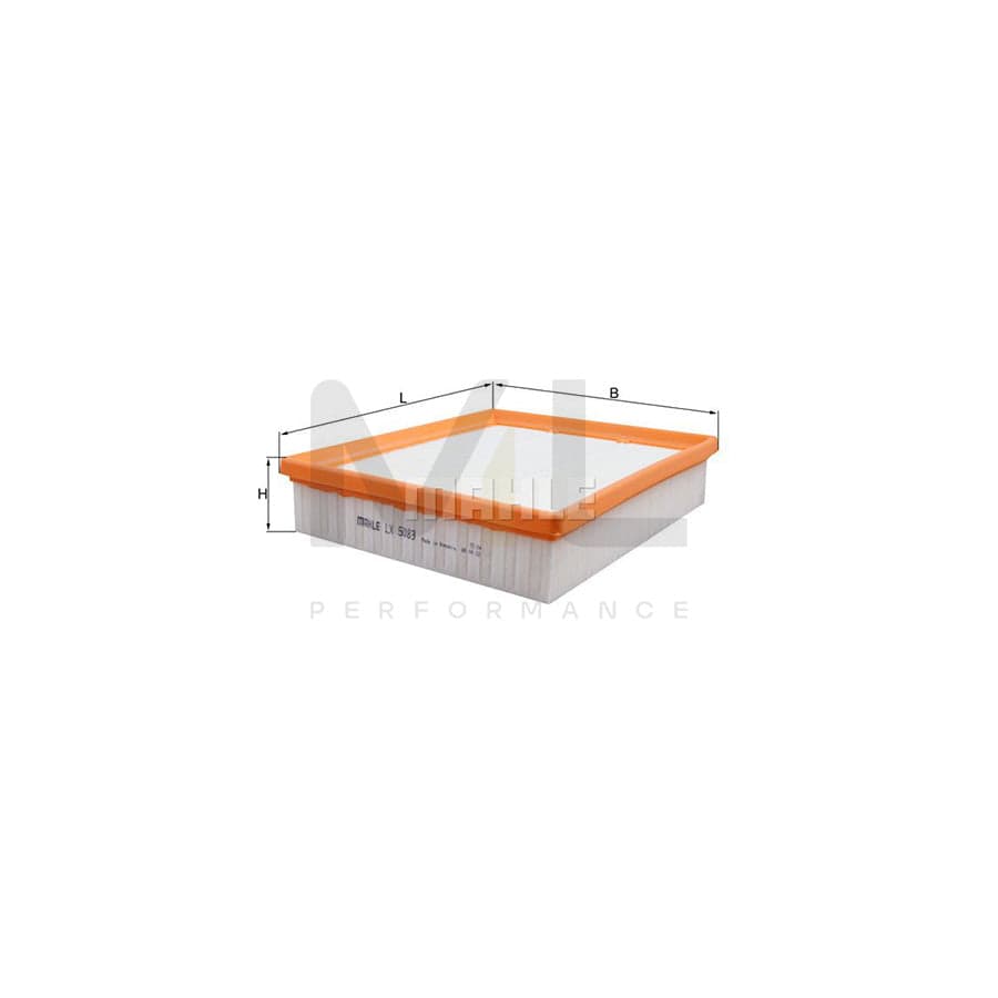 MAHLE ORIGINAL LX 5083 Air Filter Filter Insert | Performance Parts DirectCar Parts