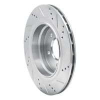 R1 Concepts R1 95-02 BMW Z3 Right Rear Drilled & Slotted Silver Brake Rotor