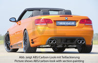 Rieger 00053437 BMW 3 Series E92 E93 Rear Diffuser for Twin Tailpipe Left & Right -  Matte Black
