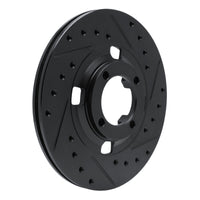 R1 Concepts R1 83-89 Isuzu Impulse Front Right Drilled & Slotted Black Brake Rotor