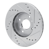 R1 Concepts R1 98-99 Acura CL Front Left Drilled & Slotted Silver Brake Rotor
