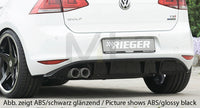 Rieger 00099170 VW Mk7 Golf GTD Rear Diffuser for Original Twin Tailpipe Left - Carbon-Look