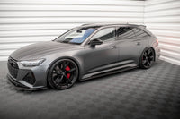 MAXTON DESIGN CF-AU-RS6-C8-FD1-245-P CARBON FIBER FRONT SPLITTER AUDI RS6 C8 / RS7 C8