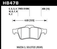 Hawk Performance Hawk 13-14 Ford Focus ST / Mazda/ Volvo DTC-60 Race Rear Brake Pads