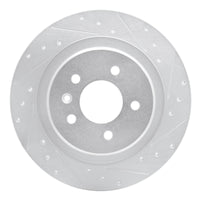 R1 Concepts R1 16-18 Buick Envision Rear Right Drilled & Slotted Silver Brake Rotor