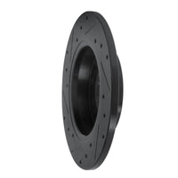 R1 Concepts R1 00-08 Audi A4 (USA/Canada) Rear Right Drilled & Slotted Black Brake Rotor