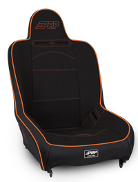 PRP Seats PRP Premier High Back Suspension Seat- Black/Orange Tweed