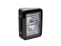 Raxiom 07-18 Jeep Wrangler JK Axial Series Vision LED Tail Lights- Black Housing (Clear Lens)