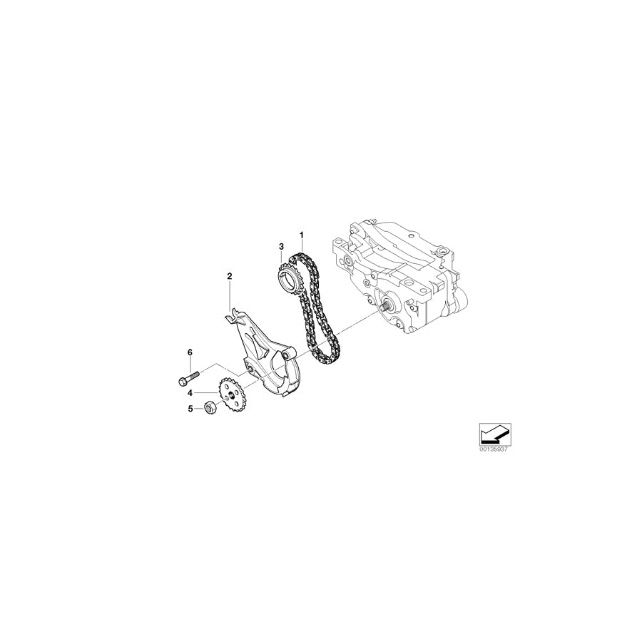 Genuine BMW 11417567768 E92 E90 E91 Guide Rail (Inc. 116i, 116i 1.6 & 316i)