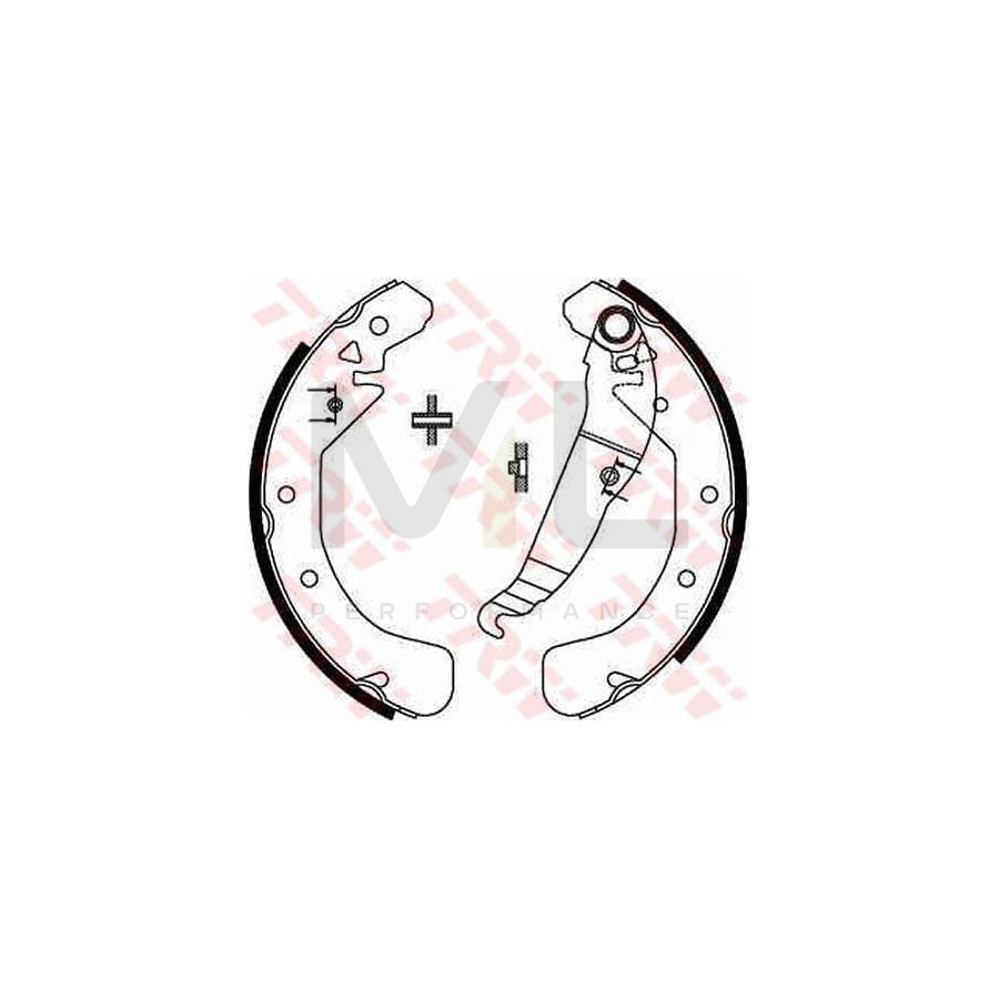 TRW GS8637 Brake Shoe Set | Performance Parts Direct Car Parts