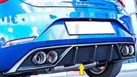 Rieger 00027056 SEAT Leon KL Rear Diffuser for Twin Tailpipe Left & Right -  Matte Black