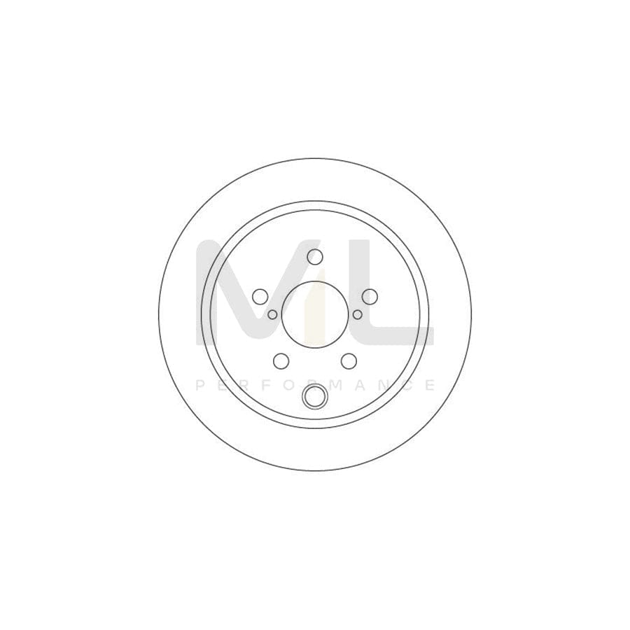 TRW DF6503 Brake Disc Solid, Painted | Performance Parts Direct Car Parts