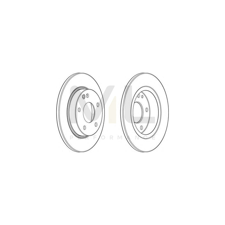 FERODO DDF1034-1 Brake Disc Solid | Performance Parts Direct Car Parts