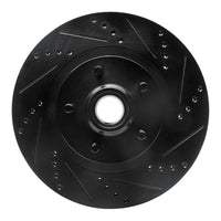 R1 Concepts R1 01-05 Ford Explorer Sport Front Right Drilled & Slotted Black Brake Rotor
