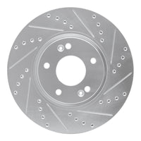 R1 Concepts R1 12-16 Kia SportAGE (USA/Canada) Front Right Drilled & Slotted Silver Brake Rotor