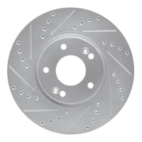R1 Concepts R1 12-16 Kia SportAGE (USA/Canada) Front Left Drilled & Slotted Silver Brake Rotor