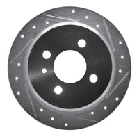R1 Concepts R1 88-90 BMW 325IX Rear Right Drilled & Slotted Silver Brake Rotor