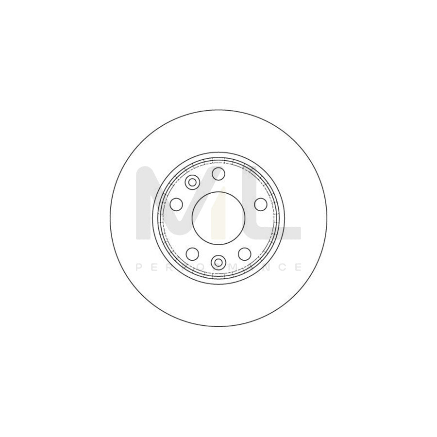 TRW DF6199 Brake Disc Vented, Painted | Performance Parts Direct Car Parts