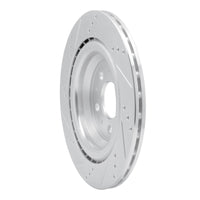 R1 Concepts R1 17-25 Tesla Model 3 Rear Right Drilled & Slotted Silver Brake Rotor