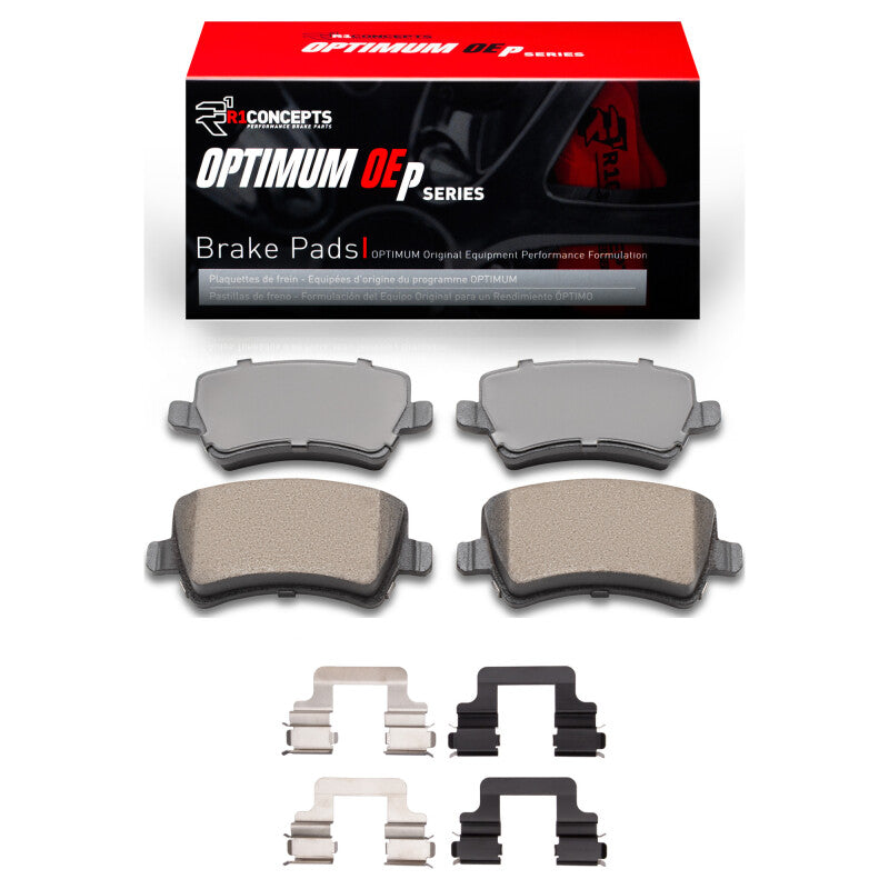 R1 Concepts R1 07-18 Volvo S80 Rear Optimum OE Pads & Hardware Kit