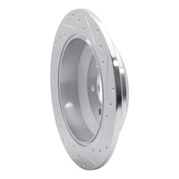 R1 Concepts R1 09-10 Kia BORREGO Rear Left Drilled & Slotted Silver Brake Rotor