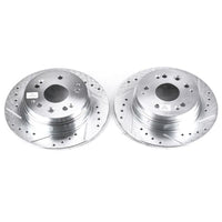 PowerStop Power Stop 01-03 Acura CL Rear Evolution Drilled & Slotted Rotors - Pair