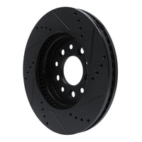 R1 Concepts R1 04-07 Ford Freestar Front Left Drilled & Slotted Black Brake Rotor