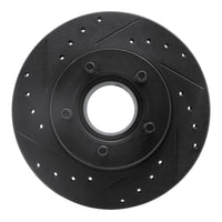 R1 Concepts R1 90-94 Ford Explorer Front Left Drilled & Slotted Black Brake Rotor
