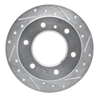 R1 Concepts R1 88-95 Isuzu Pickup Rear Right Drilled & Slotted Silver Brake Rotor