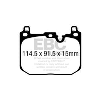 EBC DP22393 BMW F40 F44 Greenstuff Front Brake Pads - Brembo Caliper