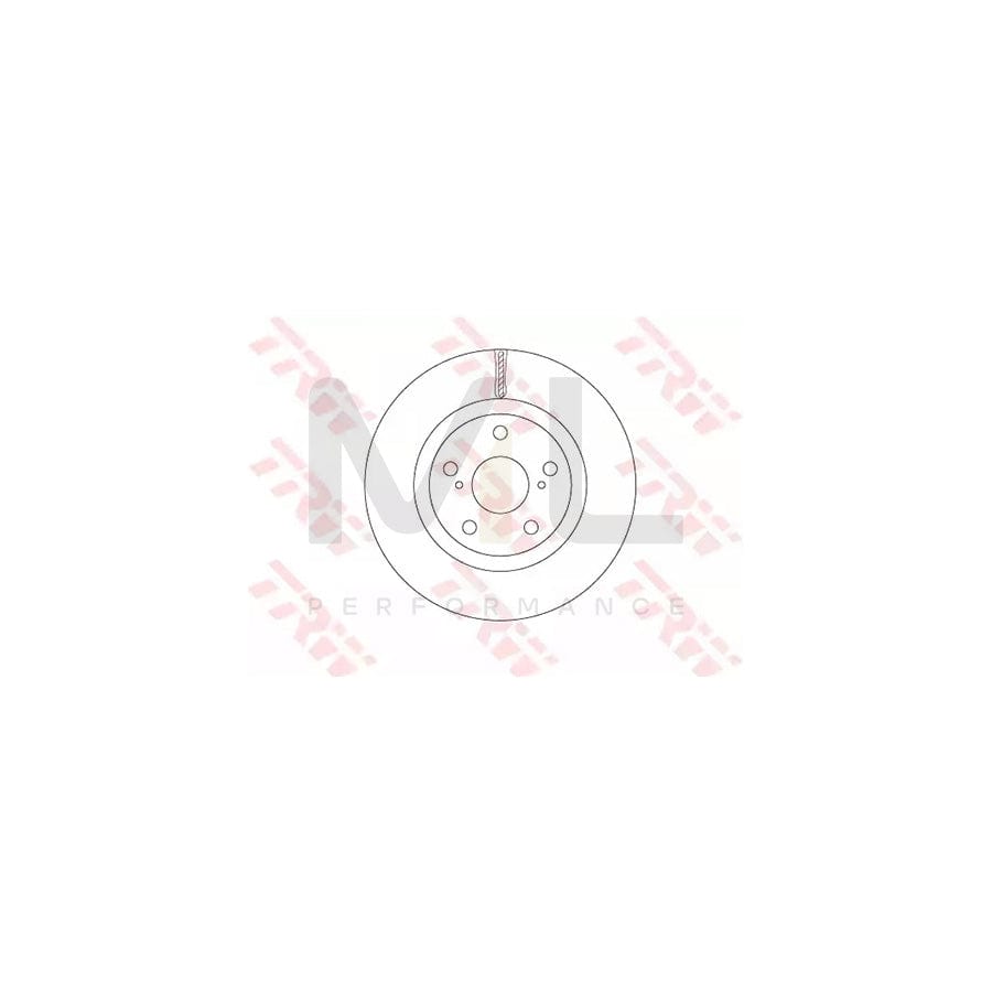 TRW DF6675 Brake Disc Vented, Painted | Performance Parts Direct Car Parts