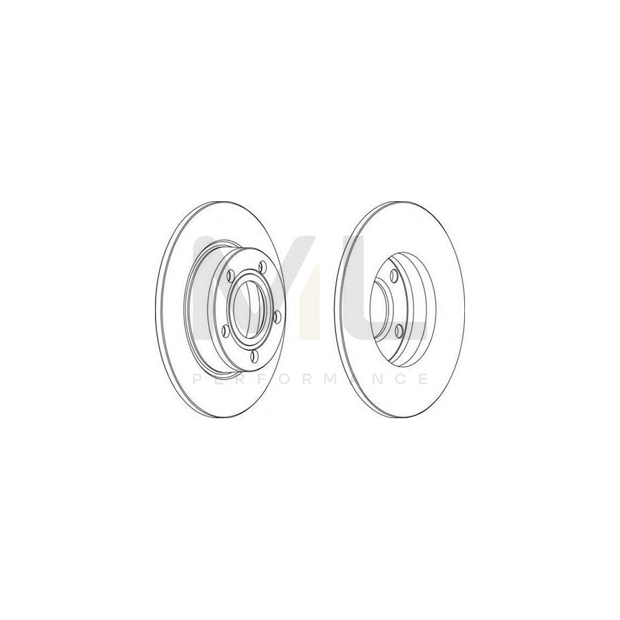 FERODO DDF1177-1 Brake Disc Solid | Performance Parts Direct Car Parts