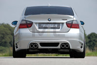 Rieger 00053407 BMW 3 Series E90 E91 Rear Diffuser for Twin Tailpipe Left & Right -  Matte Black