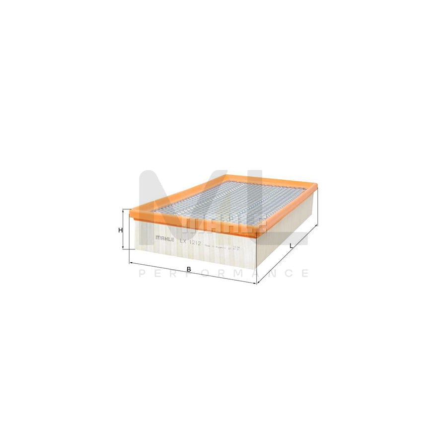 MAHLE ORIGINAL LX 1212 Air Filter Filter Insert | Performance Parts DirectCar Parts