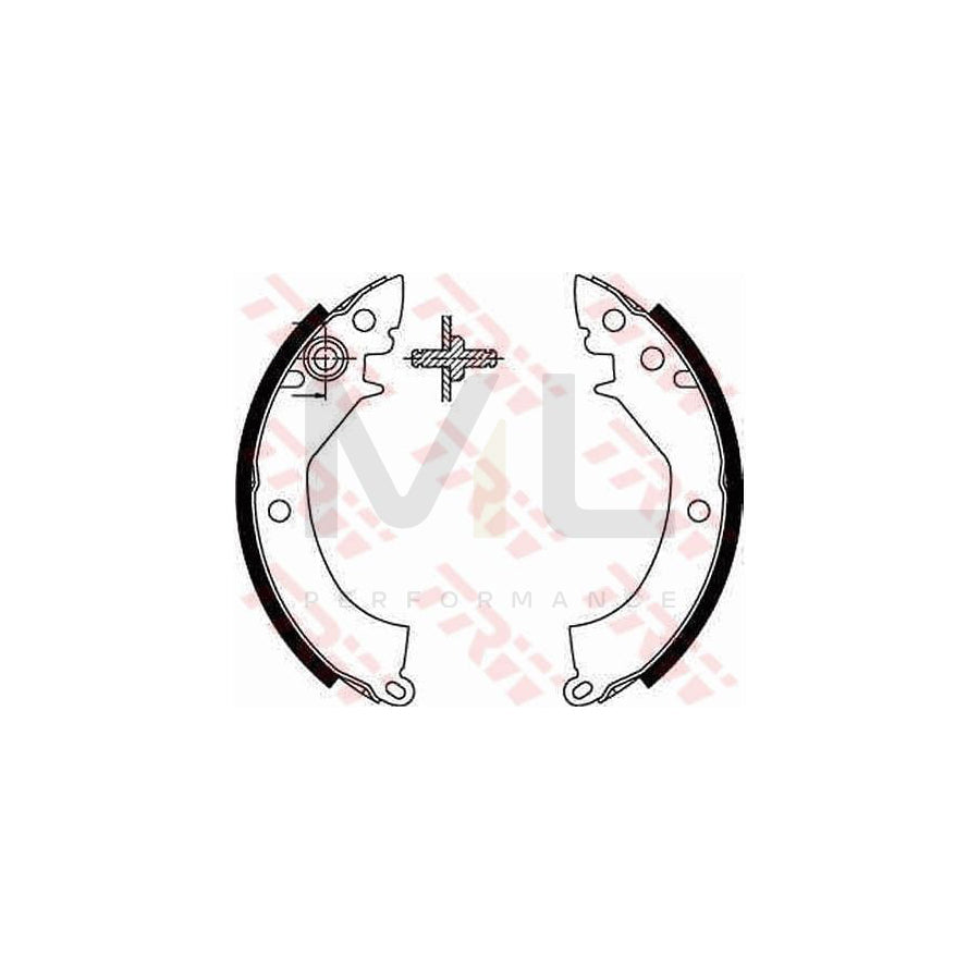 TRW GS8178 Brake Shoe Set | Performance Parts Direct Car Parts