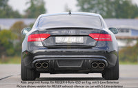 Rieger 00099092 Audi B8 B81 A5 Rear Diffuser for Original Tailpipe Left & RIght - Carbon-Look