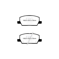 EBC DPX2420 Opel Vauxhall Mokka X Ultimax Front Brake Pads (Pair)