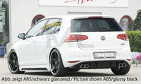 Rieger 00059558 VW Mk7 Golf Rear Diffuser for Twin Tailpipe Left & Right (GTI Clubsport & GTI) -  Matte Black