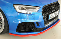 Rieger 00056810 Audi 8V RS3 Front Splitter -  Matte Black