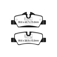 EBC DP92228 Mini F55 F56 F58 Orangestuff Rear Brake Pads  - TRW / Brembo Caliper