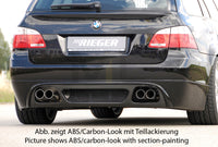 Rieger 00053617 BMW 5 Series E61 Rear Diffuser -  Matte Black