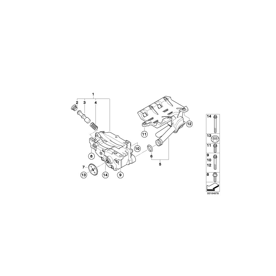 Genuine BMW 11417594311 E81 E87 Oil Pump (Inc. 116i, 116i 1.6 & 316i) |